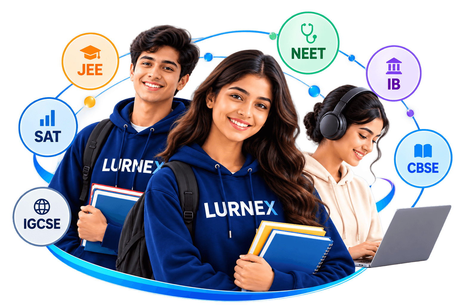 Students learning across a range of lurnex programmes