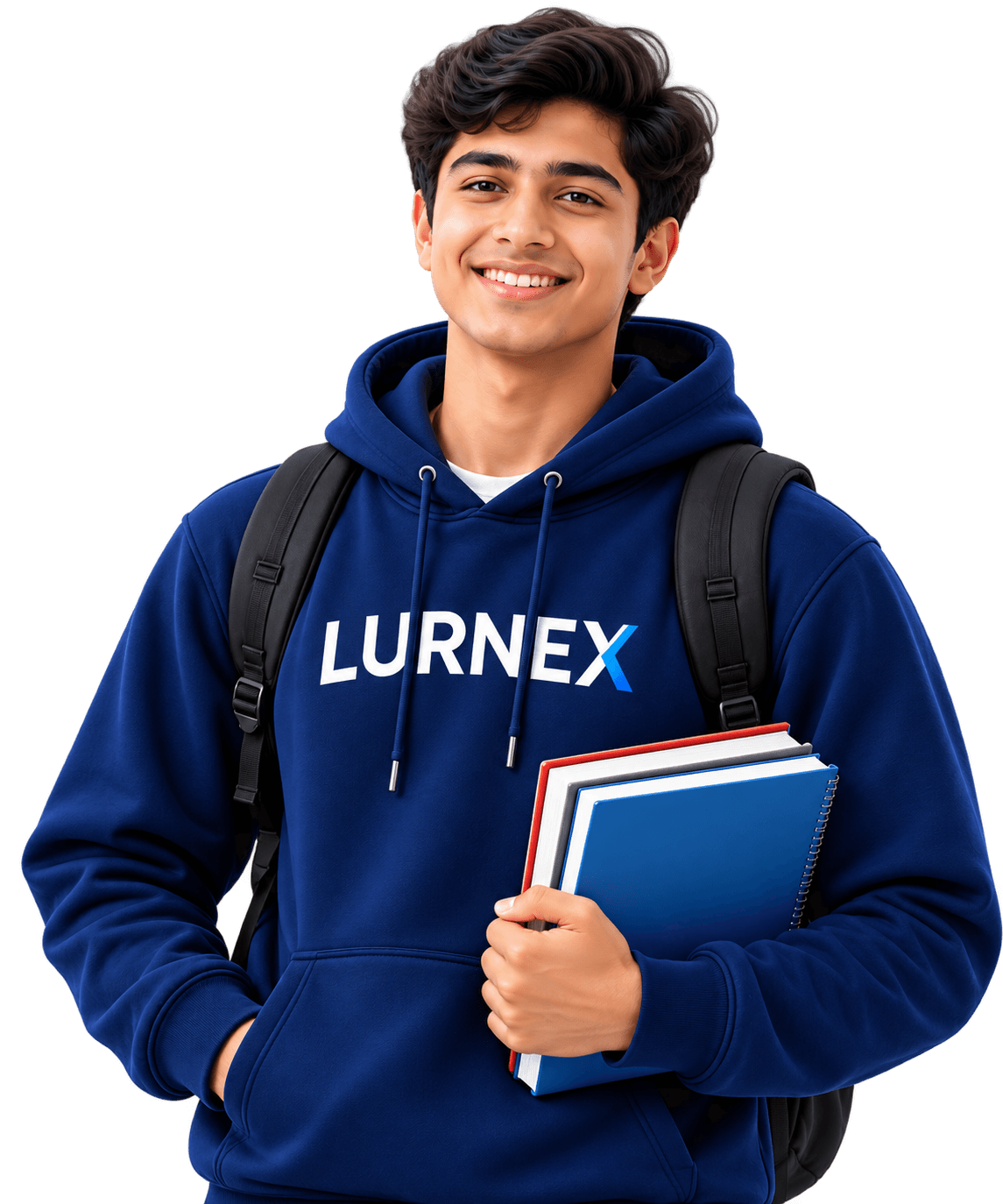 lurnex student holding books